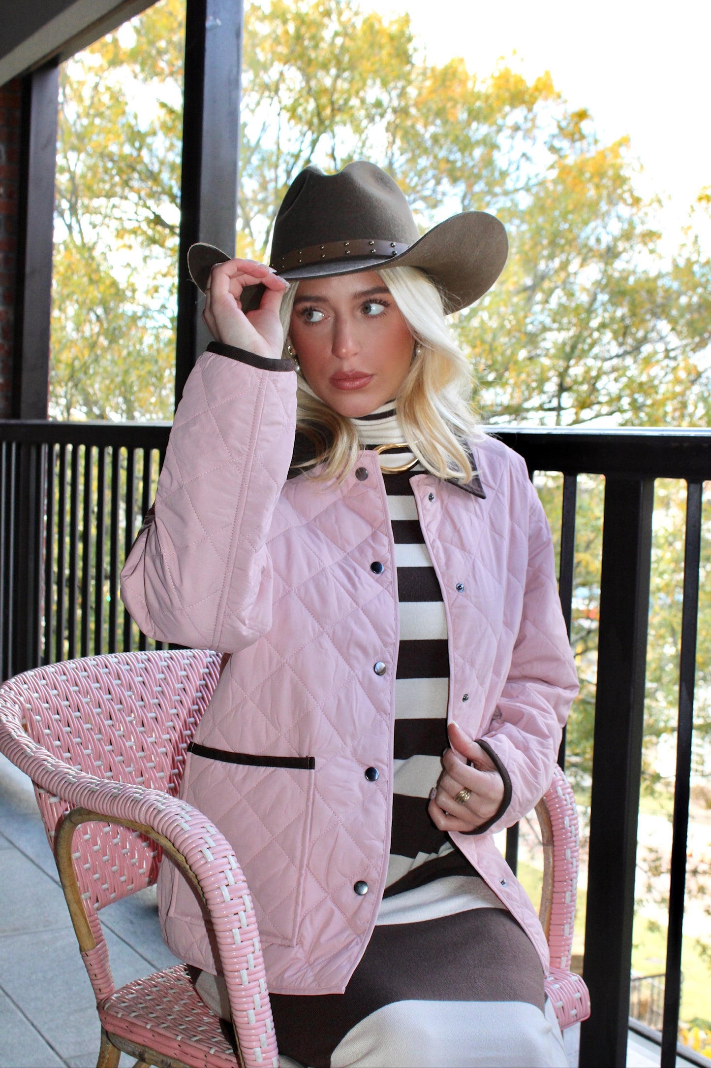 Fancy Quilted Barn Jacket