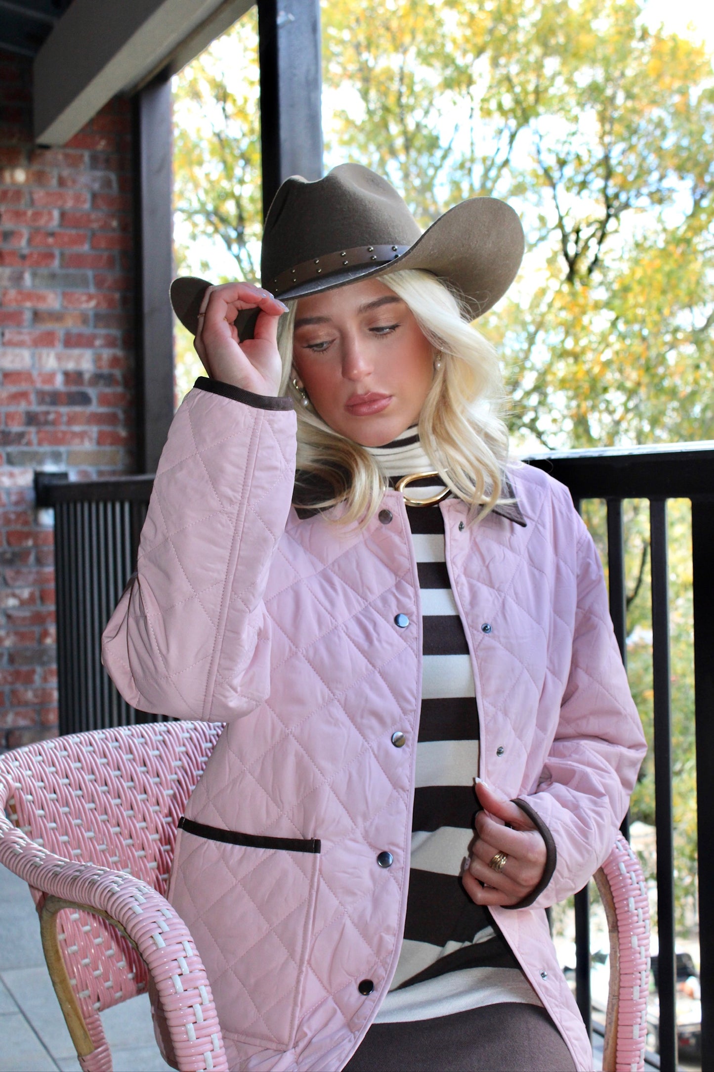 Fancy Quilted Barn Jacket